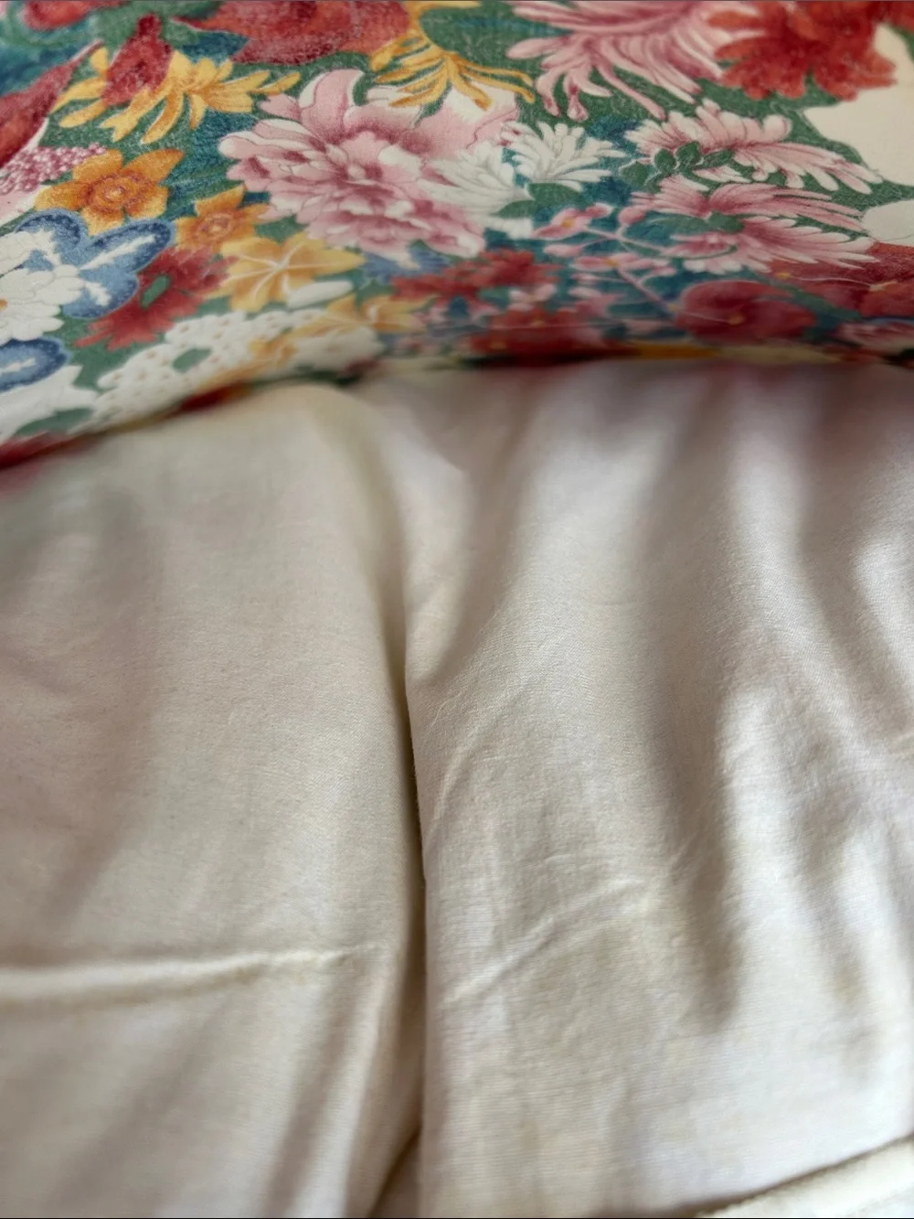 Vintage Ralph Lauren Thousand Flowers Feather Down Throw Pillow 18x18 one owner